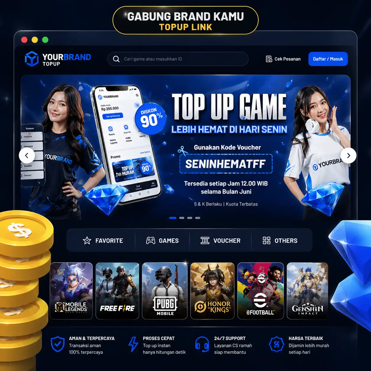 CEKSTORE TOP UP - Top Up Game Voucher Murah dan Resmi